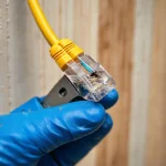 Фото по теме: Как обжать витую пару коннектором RJ-45 по стандарту T568B
