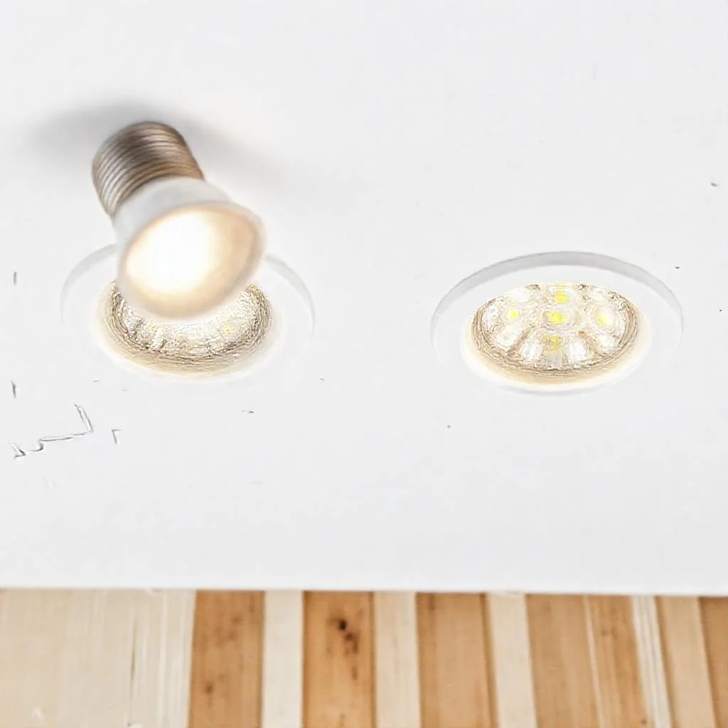 Фото по теме: LED лампы E27 против встроенных COB матриц в точечных светильниках