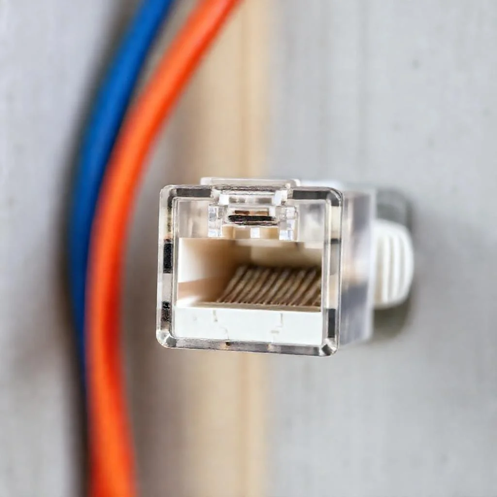 Фото по теме: Справочник цветовой раскладки коннектора RJ-45 по стандарту TIA/EIA-568B