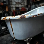 Фото по теме: Ржавеет чугунная ванна Roca по краям эмали