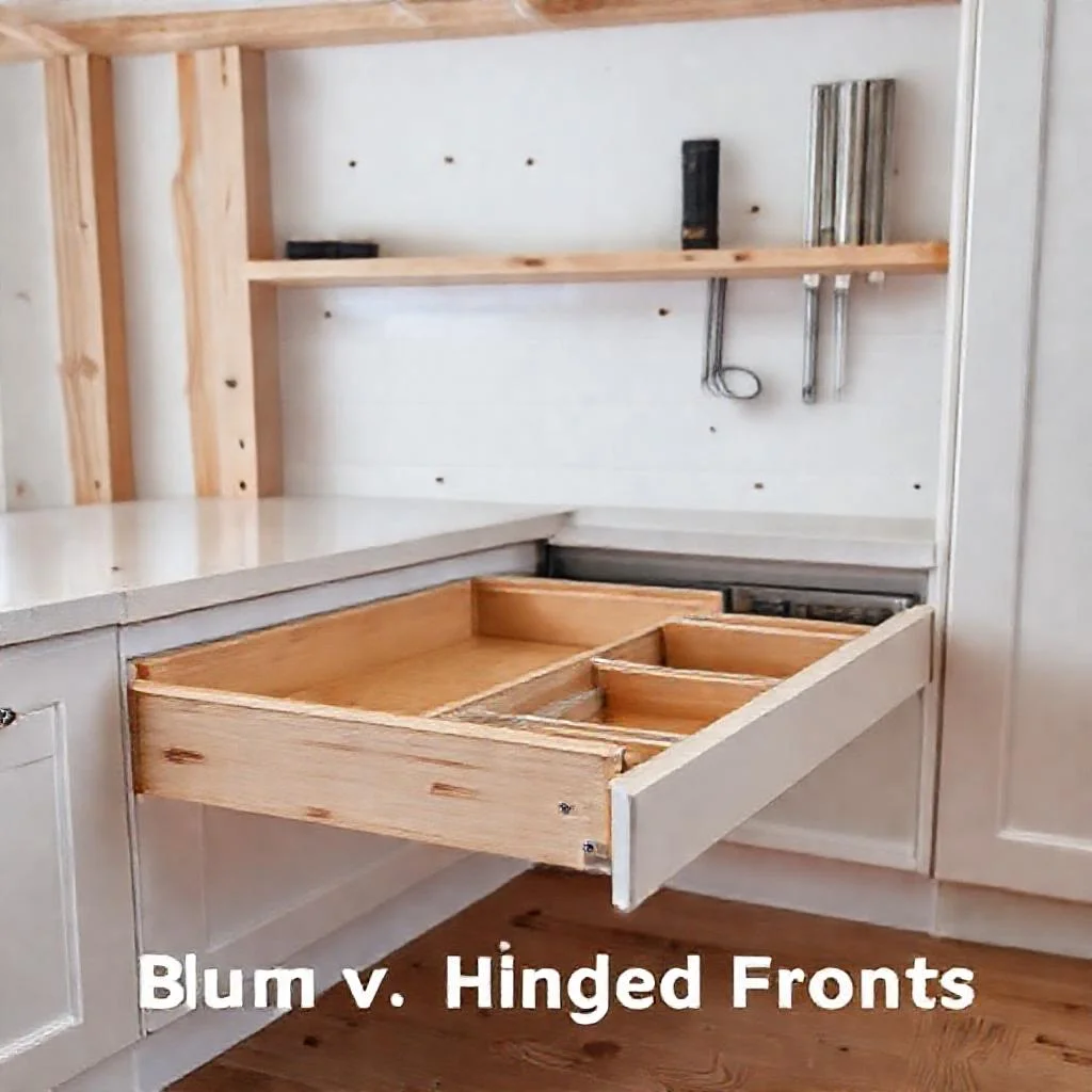 Детальное фото: Экономика кухонных баз: выдвижные ящики Blum против распашных фасадов