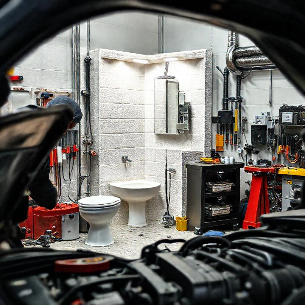Фото по теме: Пошаговый демонтаж гипсолитовой сантехкабины в панельном доме